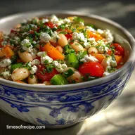 Mediterranean White Bean Salad in 15 Minutes: Crispy