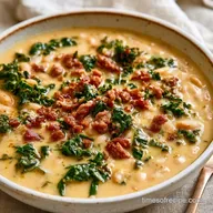 White Bean Soup with Sausage and Kale