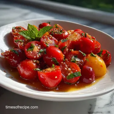 Tomato Salad: The Ultimate 10 Minute Recipe Recipe Card