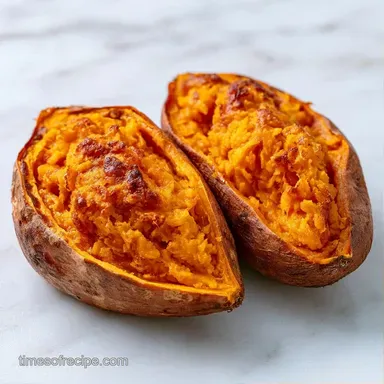 Air Fryer Baked Sweet Potatoes: Fluffy Recipe Card