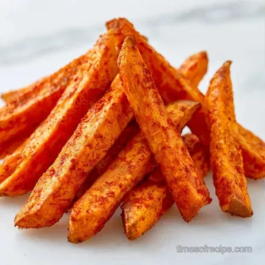 Air Fryer Sweet Potato Fries in 25 Min Recipe Card