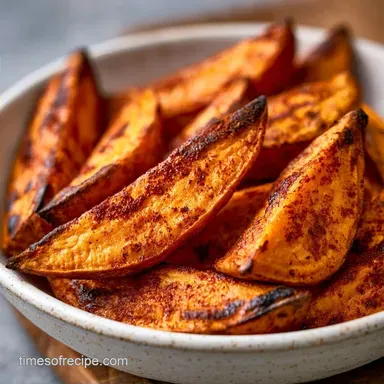 Air Fryer Sweet Potato Wedges in 25 Min