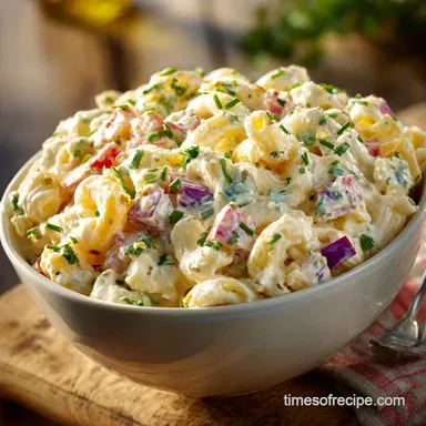 Amish Macaroni Salad: The Sweet Creamy Picnic Classic Recipe Recipe Card