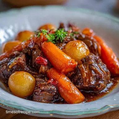Autumn Harvest Beef Stew: Tender Beef Recipe Card