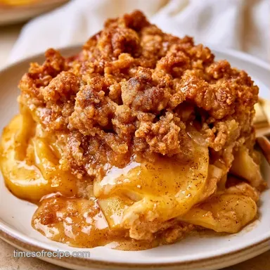 Apple Crisp for 8 Servings Recipe Card