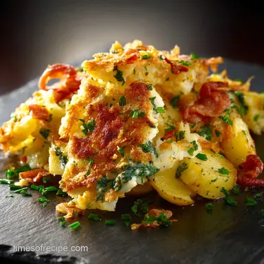 Bacalhau &agrave; Br&aacute;s: Creamy Salt Cod Crispy Potato Scramble Recipe Card