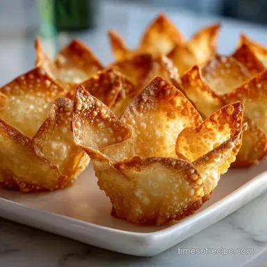 Crab Rangoon Cups with Shattering Shell Recipe Card