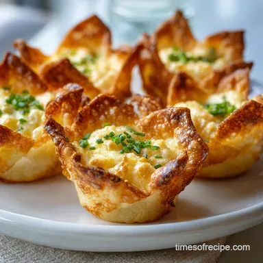 Crab Rangoon Cups with Shattering Shell