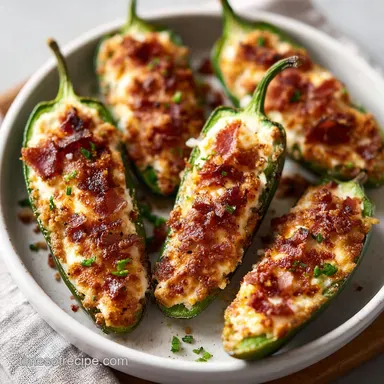Jalapeno Poppers Easy Baked Recipe in 35 Minutes Recipe Card