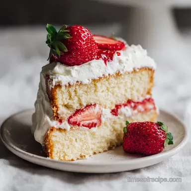 Strawberry Shortcake Cake: A Tender Layer Cake with Fresh Cream