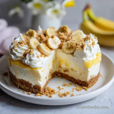 Banana Pudding Cheesecake for 13 Servings, Baked