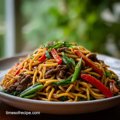 Homemade Beef Chow Mein Better Than Takeout with Garlic