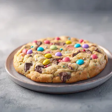 Best Giant Chocolate Chip Cookie: Bakery Style for 6 Servings Recipe Card