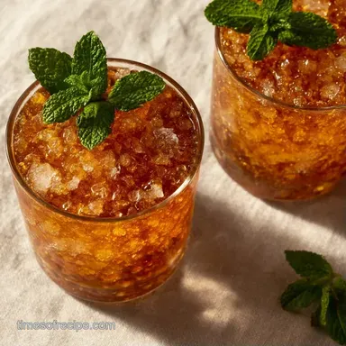 Mint Julep for 9 Servings Recipe Card