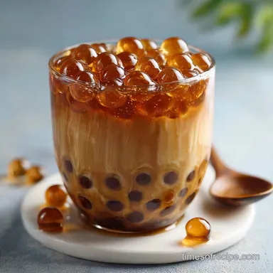 Boba Tea Pearls Recipe with Brown Sugar | For 4 Servings