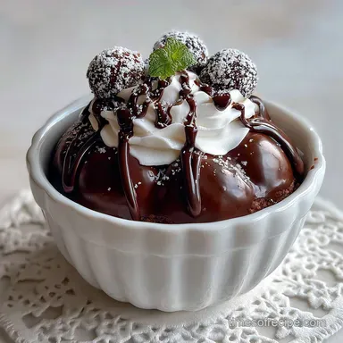 Postre de Aniversario Bol con Chocolate Ready in 35 Min Recipe Card