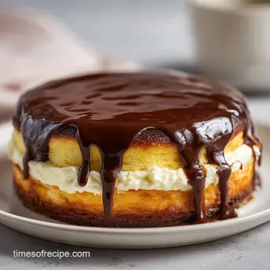 Boston Cream Cheesecake Recipe: For 12 Servings