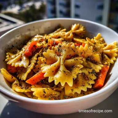 Bow Tie Pasta Salad in 20 Minutes