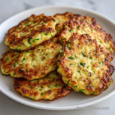 Box Grater Zucchini Fritters: Crispy