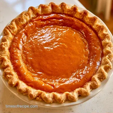 Brown Family Pumpkin Pie: Caramelized
