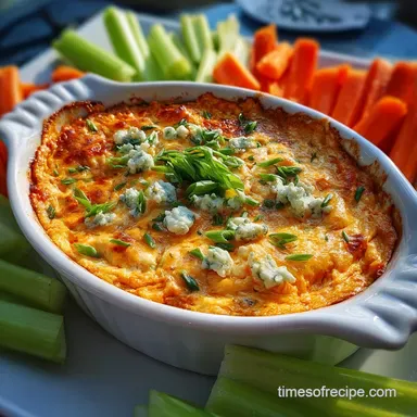 Buffalo Chicken Dip: Crock Pot Recipe in 30 Minutes Recipe Card