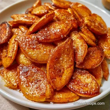 Maple Syrup Candied Pumpkin Seeds Recipe Card