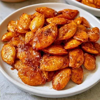 Maple Syrup Candied Pumpkin Seeds
