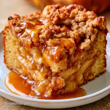 Caramel Apple Dump Cake for 12 Servings