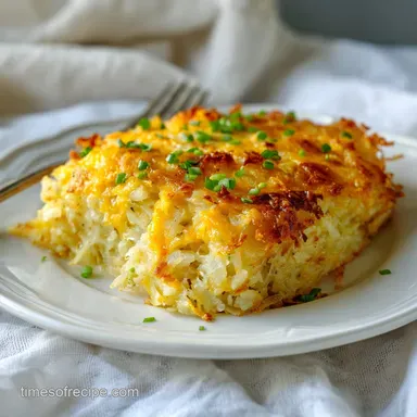 Hashbrown Casserole with Crispy Baked Edges