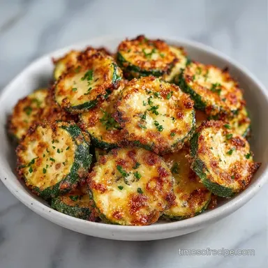 Cheesy Zucchini Bites: Crispy Baked Recipe Card