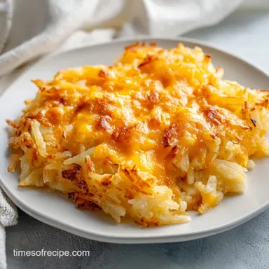 Chicken Hashbrown Casserole for 8 Servings: Creamy and Golden