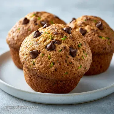 Chocolate Chip Zucchini Muffins in 35 Min Recipe Card