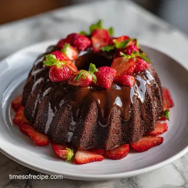 Chocolate Fudge Cake Recipe for 12 Servings