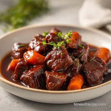 Beef Bourguignon: Tender and Silky