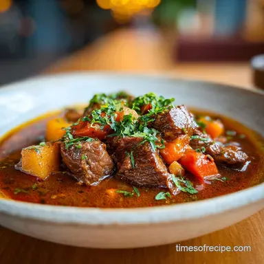 Classic Beef Stew with Red Wine for 6 Servings