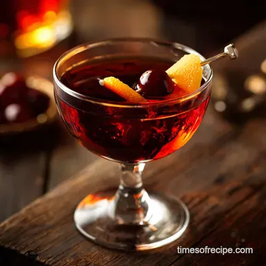 Black Manhattan: The Bold, Bittersweet Cocktail with Amaro Averna Recipe Card