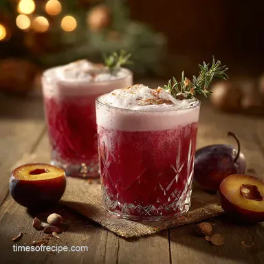Sloe Gin Fizz Recipe: Britains Jammiest Winter Cocktail Recipe Card