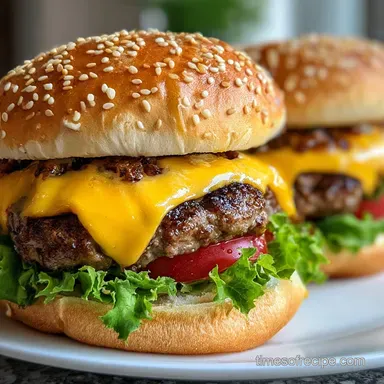 Crack Burger with Cream Cheese for 4 Servings
