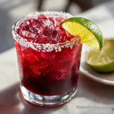 Cranberry Pomegranate Margarita: 5 Min Recipe Card