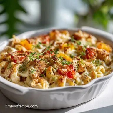 Crazy Good Chicken Pasta Casserole for 6 Servings