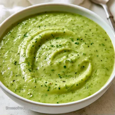 Cream of Zucchini Soup in 25 Minutes Recipe Card