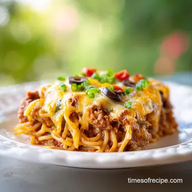 Baked Spaghetti Recipe with Cream Cheese for 8