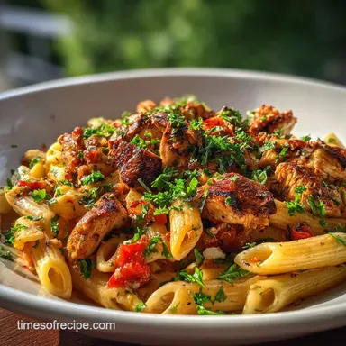 BBQ Chicken Pasta for 4 Servings: Smoky and Velvety