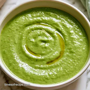 Creamy Cauliflower Zucchini Soup for 4 Recipe Card