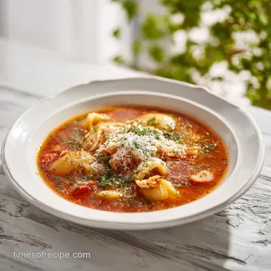 Crock Pot Creamy Chicken Parmesan Soup for 8 Servings Recipe Card
