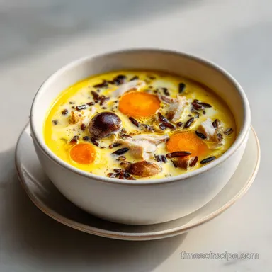 Chicken Wild Rice Soup: Creamy and Hearty for 8 Servings