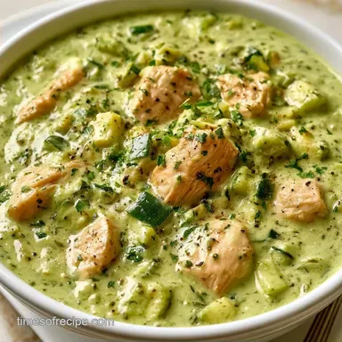 Creamy Chicken and Zucchini Soup One-Pot