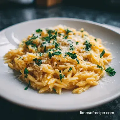 Creamy Parmesan Orzo in 15 Minutes