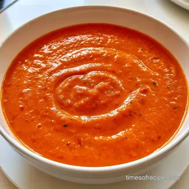 Creamy Tomato Vegetable Soup for 4 Bowls