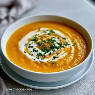 Creamy Zucchini and Carrot Soup for 2 Recipe Card